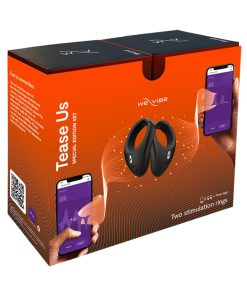 We-Vibe Tease Us Special Edition Wearable Stimulation Ring Set (Bond & Bond) Black