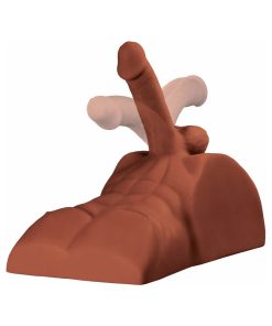 Pdx Plus Perfect Ride Anal Masturbator With 6 In. Posable Dildo Brown