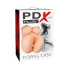 Pdx Plus Ez Bang Torso Dual Entry Masturbator Beige