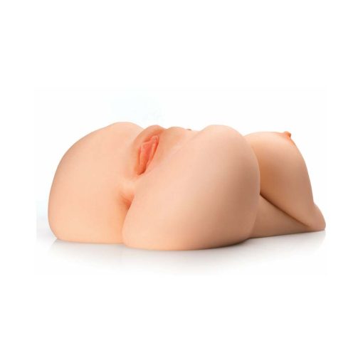 Pdx Plus Ez Bang Torso Dual Entry Masturbator Beige - Image 5