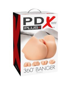 Pdx Plus 360? Banger Dual Entry Masturbator Beige