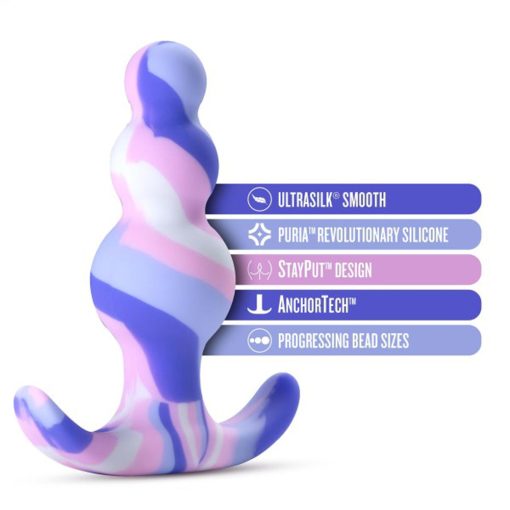 Blush Avant Twilight Silicone Anal Plug – Body-Safe Beginner Plug in Blue - Image 8