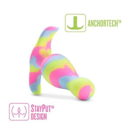 Avant Kaleido Silicone Anal Plug Lime - Image 3