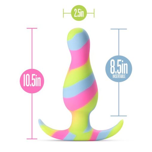 Avant Kaleido Silicone Anal Plug Lime - Image 5