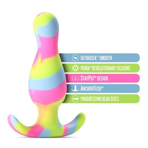 Avant Kaleido Silicone Anal Plug Lime - Image 8