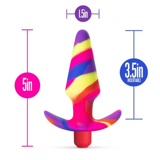 Avant Free Spirit Silicone Vibrating Anal Plug Scarlet - Image 5