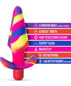 Avant Free Spirit Silicone Vibrating Anal Plug Scarlet