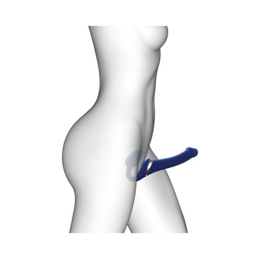 Strap-On-Me Rechargeable Remote-Controlled Multi Orgasm Bendable Strap-On Night Blue M - Image 5