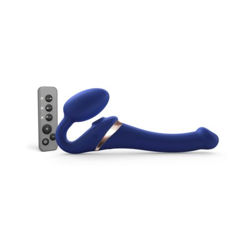 Strap-On-Me Rechargeable Remote-Controlled Multi Orgasm Bendable Strap-On Night Blue S - Image 2