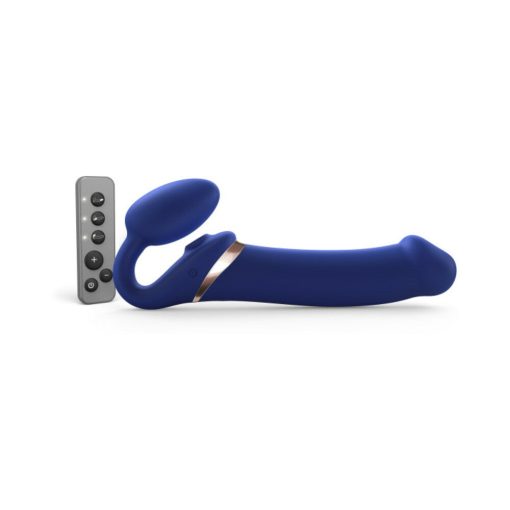 Strap-On-Me Rechargeable Remote-Controlled Multi Orgasm Bendable Strap-On Night Blue Xl - Image 2