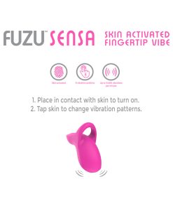 Fuzu Sensa Rechargeable Skin-Activated Fingertip Vibe Pink