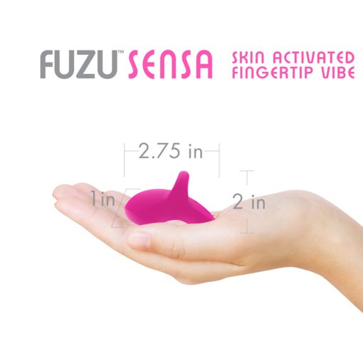 Fuzu Sensa Rechargeable Skin-Activated Fingertip Vibe Pink - Image 4