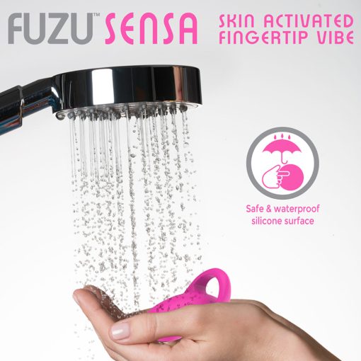 Fuzu Sensa Rechargeable Skin-Activated Fingertip Vibe Pink - Image 5
