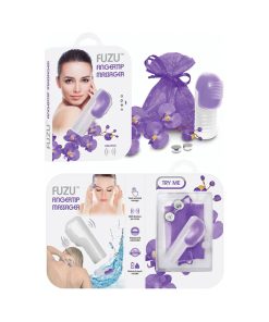Fuzu Vibrating Fingertip Massager Neon Purple
