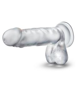 B Yours Diamond Gleam 7 In. Dildo With Balls Clear