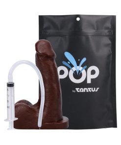 Tantus Pop N' Play Squirting Packer Espresso (Bag)