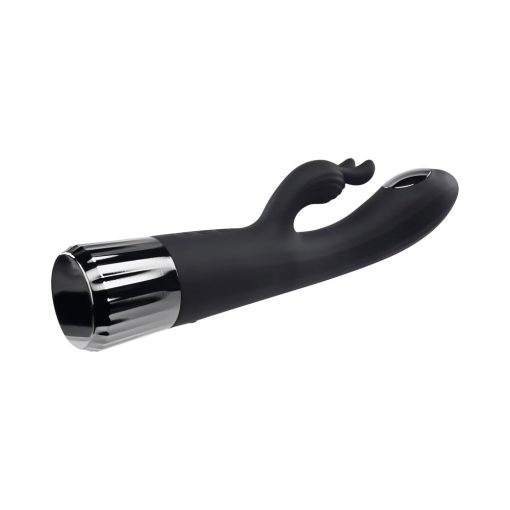 Evolved Heat Up & Chill Rechargeable Heating/Cooling Silicone Rabbit Vibrator Black - Image 7