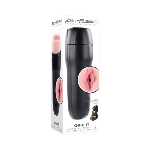 Zero Tolerance Grip It Realistic Vagina Stroker With Movie Download Beige