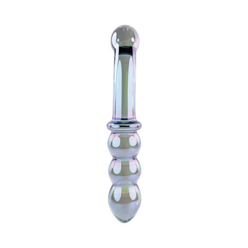 Gender X Lustrous Galaxy Wand 7.3 In. Dual-Ended Glass Dildo Multi-Color - Image 2
