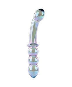 Gender X Lustrous Galaxy Wand 7.3 In. Dual-Ended Glass Dildo Multi-Color