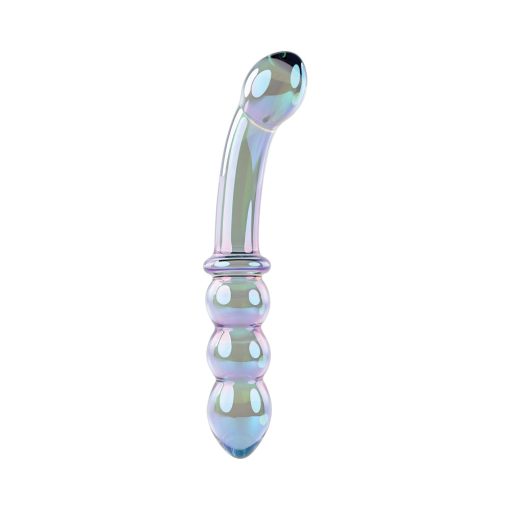 Gender X Lustrous Galaxy Wand 7.3 In. Dual-Ended Glass Dildo Multi-Color - Image 4