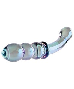 Gender X Lustrous Galaxy Wand 7.3 In. Dual-Ended Glass Dildo Multi-Color