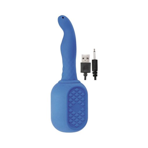 Nasstoys Vibrating Douche Rechargeable Silicone Blue - Image 4