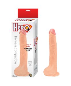 Hero Straight Cock 11 In. White
