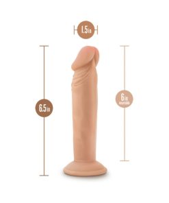 Dr. Skin Plus Realistic 6 In. Triple Density Posable Dildo Beige