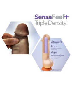 Dr. Skin Plus Realistic 7 In. Triple Density Posable Dildo Brown