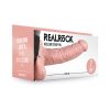 Realrock Realistic 7 In. Hollow Strap-On With Balls Beige