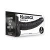 Realrock Realistic 9 In. Hollow Strap-On With Balls Black