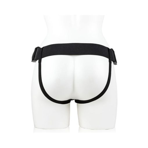 Realrock Realistic 6 In. Hollow Strap-On Black - Image 4