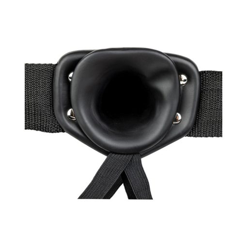 Realrock Realistic 6 In. Hollow Strap-On Black - Image 5