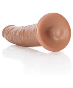 Realrock Realistic 6 In. Slim Dildo With Suction Cup Tan