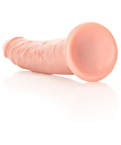 Realrock Realistic 7 In. Slim Dildo With Suction Cup Beige