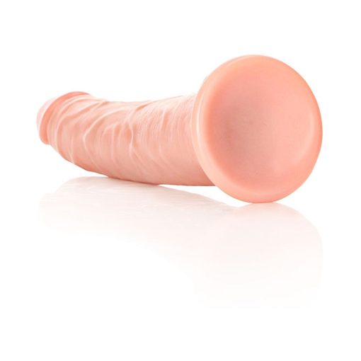 Realrock Realistic 7 In. Slim Dildo With Suction Cup Beige - Image 5