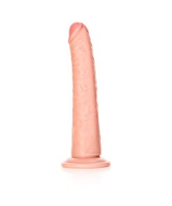Realrock Realistic 8 In. Slim Dildo With Suction Cup Beige