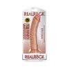 Realrock Realistic 7 In. Curved Dildo With Suction Cup Tan