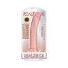 Realrock Realistic 8 In. Curved Dildo With Suction Cup Beige