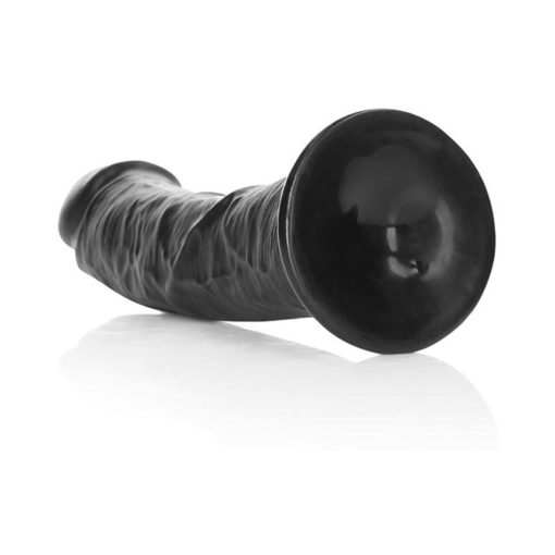 Realrock Realistic 8 In. Curved Dildo With Suction Cup Black - Image 5