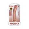 Realrock Realistic 9 In. Curved Dildo With Suction Cup Tan