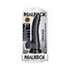 Realrock Realistic 7 In. Curved Dildo With Balls And Suction Cup Black