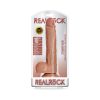 Realrock Realistic 10 In. Straight Dildo With Balls And Suction Cup Tan