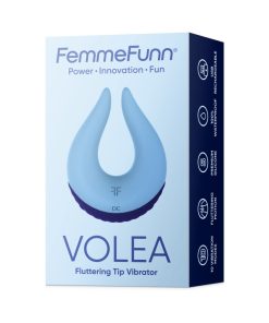 Femmefunn Volea Rechargeable Silicone Fluttering Tip Vibrator Light Blue