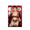 Fantasy Lingerie Vibes So Juicy Strappy Bralette & Panty Queen Size Black
