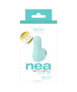Vedo Nea Rechargeable Finger Vibe Tease Me Turquoise