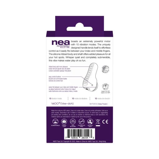 Vedo Nea Rechargeable Finger Vibe Deep Purple - Image 7