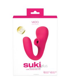 Vedo Suki Plus Rechargeable Dual Sonic Vibe Foxy Pink