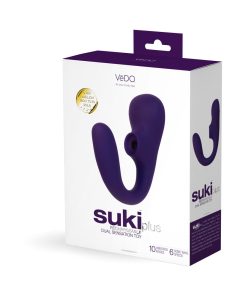 Vedo Suki Plus Rechargeable Dual Sonic Vibe Deep Purple